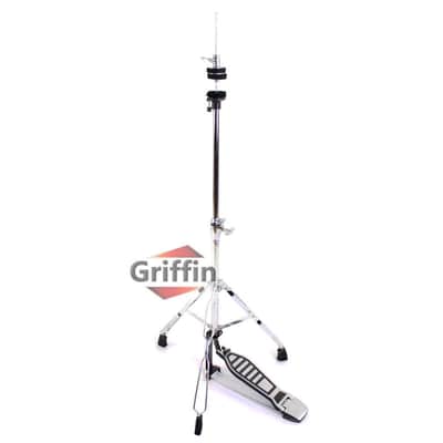 GRIFFIN 4 Piece Drum Hardware Pack (Percussion TiltPro X Edition) – Cymbal Boom & Straight Stand, Hi-Hat Pedal & Snare Mount – Lightweight Set for Gigs image 4