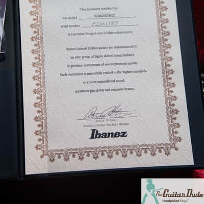 2022 Ibanez Limited Edition J Custom RG8020G - 1 of 24!! Black Quartz Finish - MINT!  -Demo Video! image 7