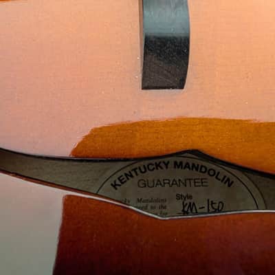 Kentucky KM-150 Standard A-Style Mandolin Vintage Sunburst Finish w/ Accessories & Case image 8