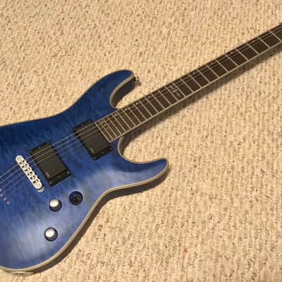 Schecter C-1 Platinum Diamond Series Electric Guitar MIK Midnight Blue Satin MINT! image 1