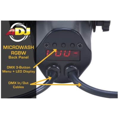 American DJ Micro Wash RGBW LED Pinspot Par Bundle image 7