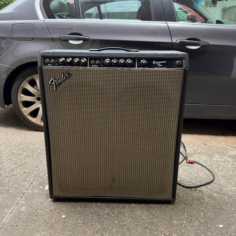 Fender Bassman Ten 2-Channel 70-Watt 4x10" Guitar Combo 1980-1982 - Black Panel image 1
