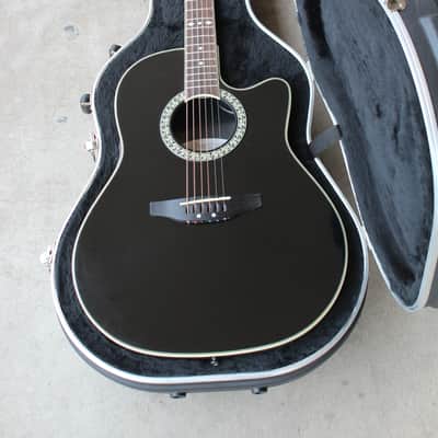 Ovation Model CC057 Celebrity Cutaway Acoustic Guitar Black Finish + OHSC image 17