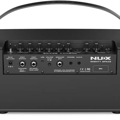 NuX Mighty Space 30-Watt 2x4" Wireless Stereo Modeling Guitar Combo - Black image 4