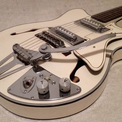1960's Sekova White Hollowbody Electric Guitar Japan MIJ image 8