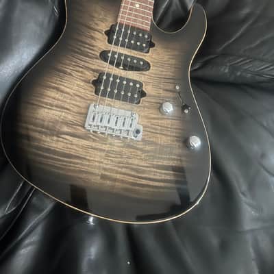 Suhr Modern Plus HSH with Pau Ferro Fretboard Flamed Top Trans Charcoal Burst image 11