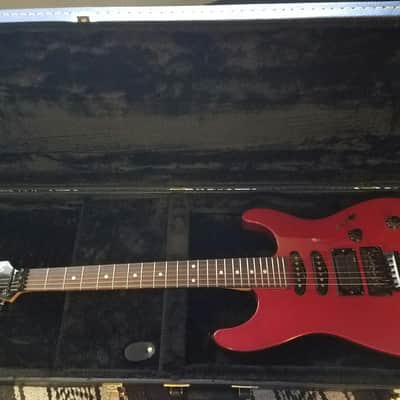 Fender HM Strat 1990? Razzberry Red Original Floyd Rose image 12
