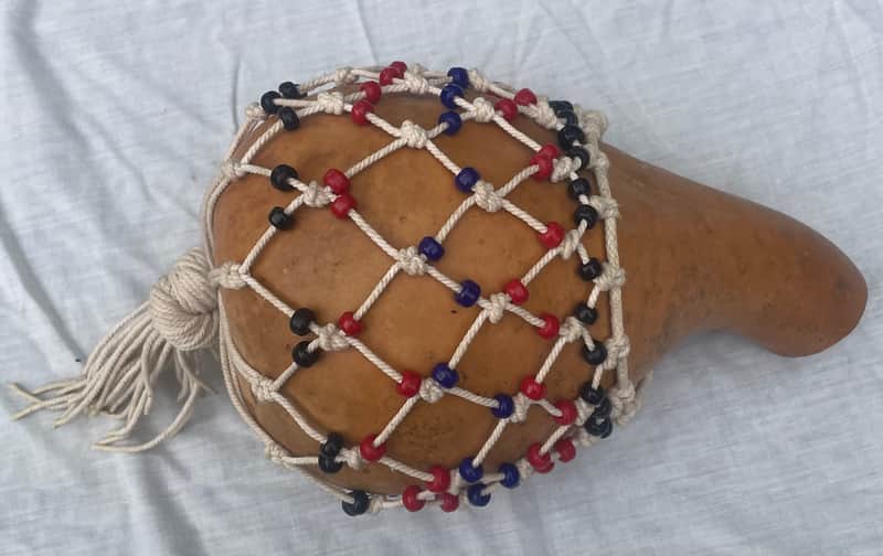 Gourd Shekere Shaker Percussion Instrument image 1