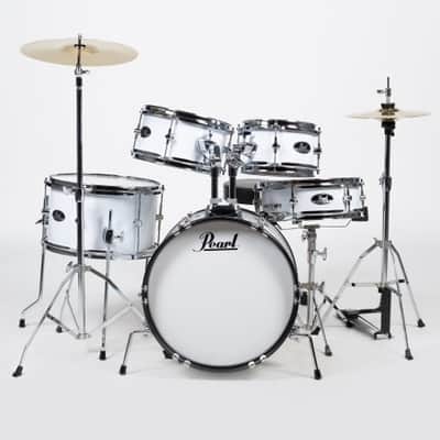 Pearl RSJ465CC31 RoadShow JUNIOR Series 5-Piece Kit W/ Hardware & Cymbals-#31 Jet Black image 6