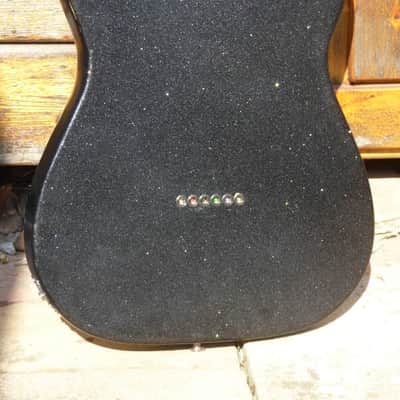 DY Guitars Eddie Vedder tribute black sparkle relic tele body PRE-BUILD ORDER image 7