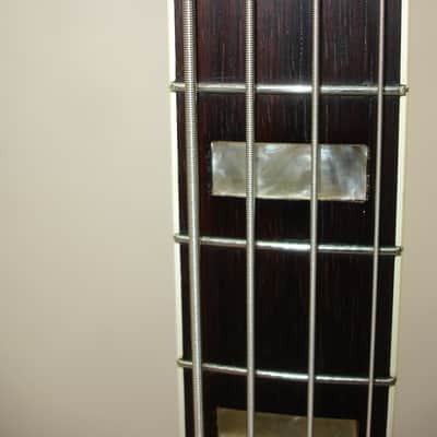 Vintage 1968 Custom Kraft Bone Buzzer 4-String Hollow-Body Electric Bass Guitar, Sunburst w/ Case image 11