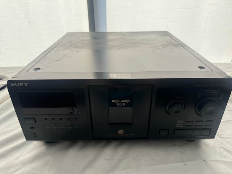 Sony CDP-CX355 300 Disc Mega Storage CD Changer Player No Remote Tested Works image 1