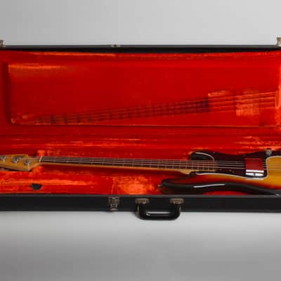Fender  Precision Bass Solid Body Electric Bass Guitar (1976), ser. #76-51232, original black tolex hard shell case. image 10