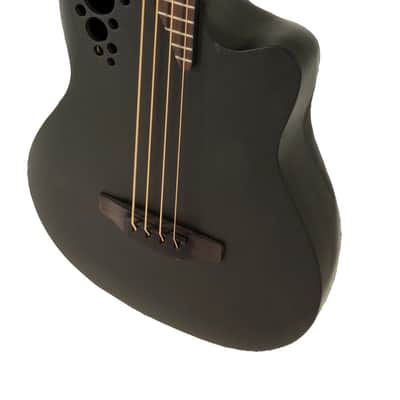 Ovation Pro Series Elite TX E-Acoustic Bass B778TX-5, Black Textured (B778TX-5-G) image 3