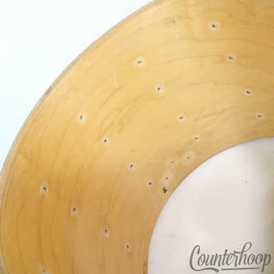 *Ludwig 12x15" Marching Snare/Tom Drum Shell 6Ply Maple Chrome COW Wood Wrap 80s image 11