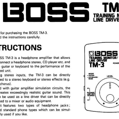 Boss TM-3 Training Monitor & Line Driver image 5