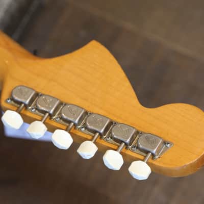 1966 Fender Mustang Electric Guitar Daphne Blue + OHSC image 20