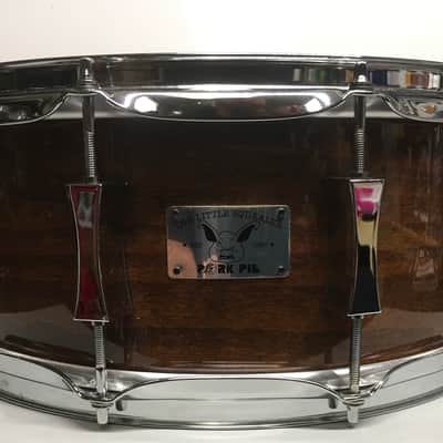 Pork Pie PP65X14LS Little Squealer 6.5x14" Birch/Mahogany Snare Drum  Lacquer - Walnut finish? includes Humes & Berg Tuxedo Soft Case image 13