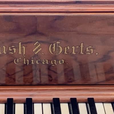 Beautiful Pristine 1898 Antique "Bush & Gerts " Upright Piano Comp. Overhauled image 4