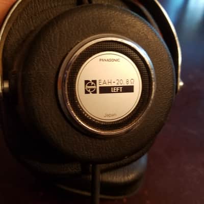 Panasonic EAH-20 Hi-Fi Stereo Headphones Japan 1970s - Chrome and black plastic/rubber image 11