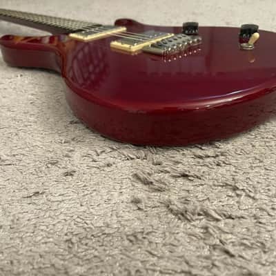 PRS SE Santana Signature 2001 MIK HH Scarlet Red Carlos Paul Reed Smith Guitar image 3