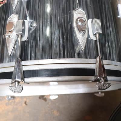 Trixon 3pc Speedfire Drum Set Black Stripe Vintage 1960's image 6