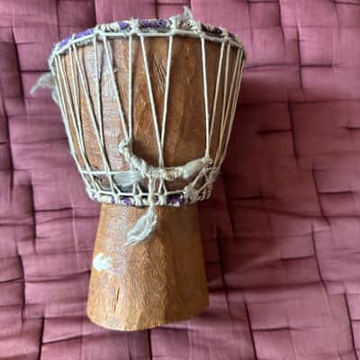 Authentic handmade african drum 9x6x4. small dejembe. image 4