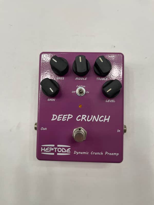 Heptode Deep Crunch Preamp Cab Simulator Overdrive Guitar Effect Pedal image 1