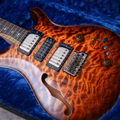 PRS USA Paul Reed Smith Wood Library Special 22 Semi Hollow 10-Top "Copperhead Burst" (2024) image 2