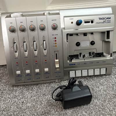 TASCAM MF-P01 Portastudio Multitrack Cassette Recorder 2000s - Silver (custom pitch modded) image 2