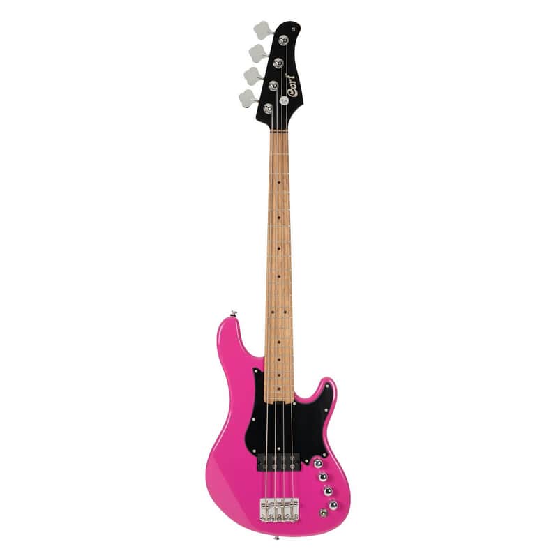 Cort GBSHORTSCALEFDPB GB Series Poplar Body Roasted Maple C Shape Neck Short Scale 4-String Electric Bass Guitar w/Gig Bag image 1