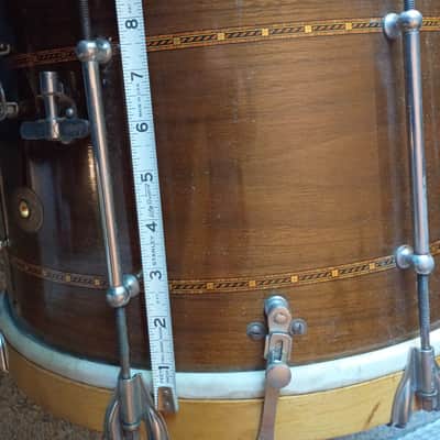 Ludwig&Ludwig field snare drum timepiece-sensitive strainer 10x16 1930s image 22