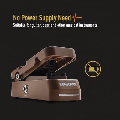 SONICAKE Passive Volume & Expression EXP Pedal, Mini Guitar Volume Pedal - Vexpress image 5