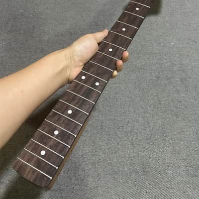 4 string20Fret Roasted Flame Maple 30inch short scale Bass Guitar Neck part image 7