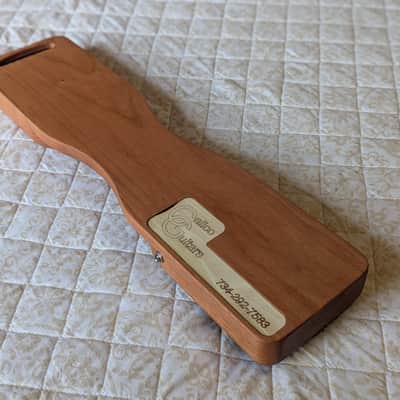 Mini Travel Headless Lap Steel Guitar – Cherry & Maple, P90 Pickup, Gig Bag image 5