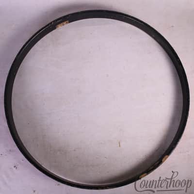 *Premier 22"Red Wrap Inlay Bass Drum Wood Hoop/Rim Vintage 70s England Black UK* image 6
