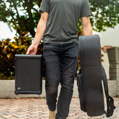 Peavey Solo® Battery Powered Portable PA and Busking Amp, 10-Hour Battery Life, Bluetooth, 4-Channels, Lightweight, Fast Rechargeable Battery, Guitar Input, Reverb Included image 5