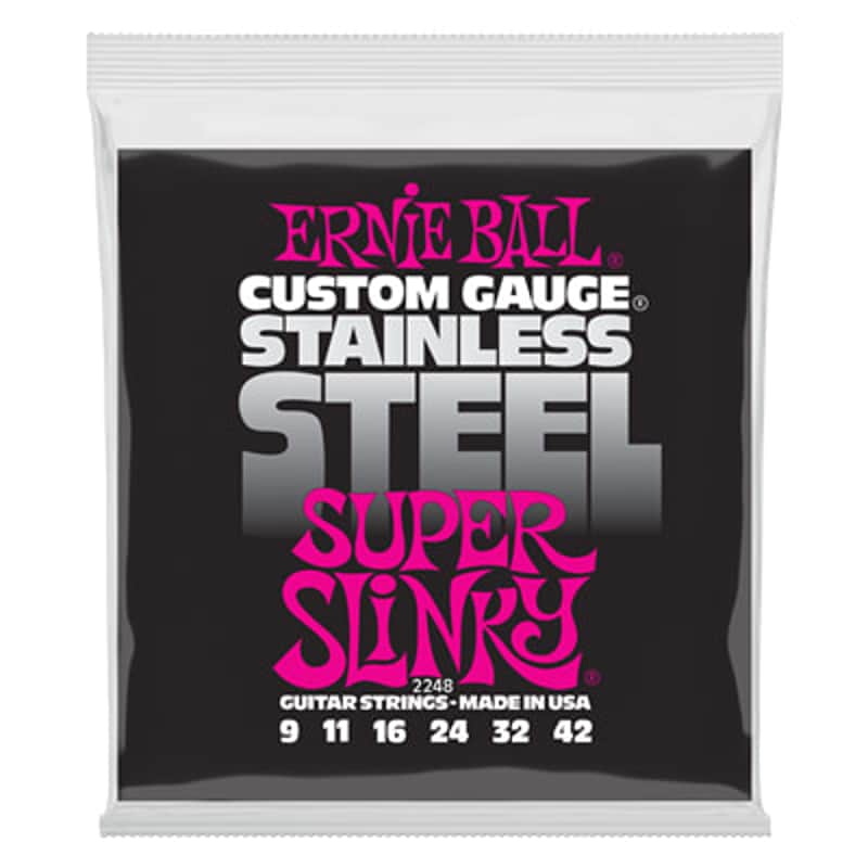 Ernie Ball Ernie Ball Stainless Steel Super Slinky Set 9-42 St...
