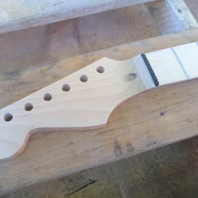 21 REVERSE STR HEAD Maple guitar neck replacement graphite nut fit oem bodies SS frets DIY Neck imagen 10