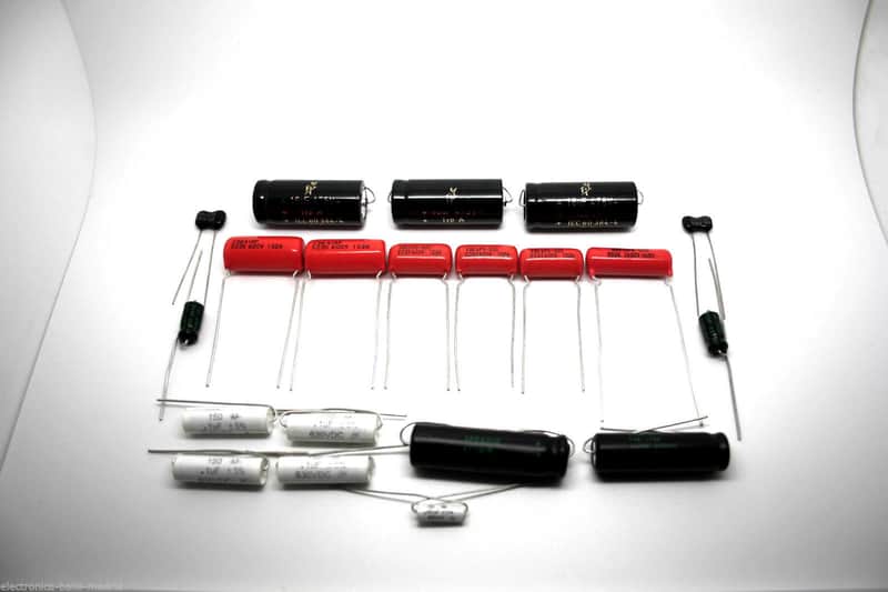 CAPACITOR KIT FOR FENDER BANDMASTER 5E7 MODEL TUBE AMP - AMPLIFIER image 1