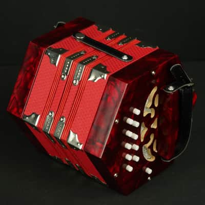 Used 10 Button Concertina w/case image 2