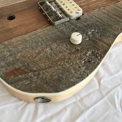 Electric Guitar - Reclaimed Wood Body - T-Style - Trio 061 image 8