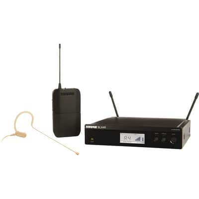 Shure Shure BLX14R/ Rackmount Wireless Omni Earset Microphone System (H9: 512 to 542 MHz) image 1