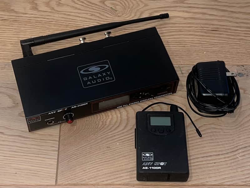 Galaxy Audio AS-1100 Wireless Personal Monitor System , Black, AS-1100T & AS1100R Ships Fast ! image 1