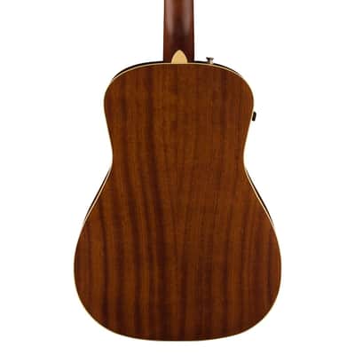 Fender Malibu Player Acoustic-Electric Guitar - Fiesta Red image 4