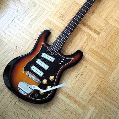 VIDEO! Kawai "Mosrite-style" guitar ~1969 made in Japan - pro setup, player ready image 3
