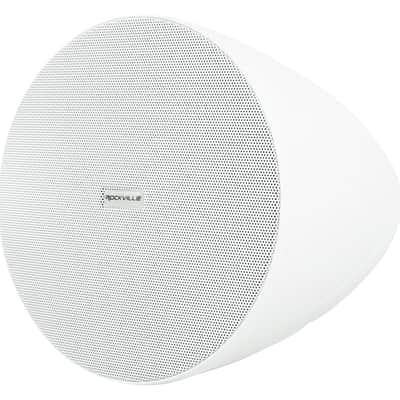 (6) Rockville PEN-65T White 6.5" 70V Commercial Hanging Pendant Speakers+Amp image 16