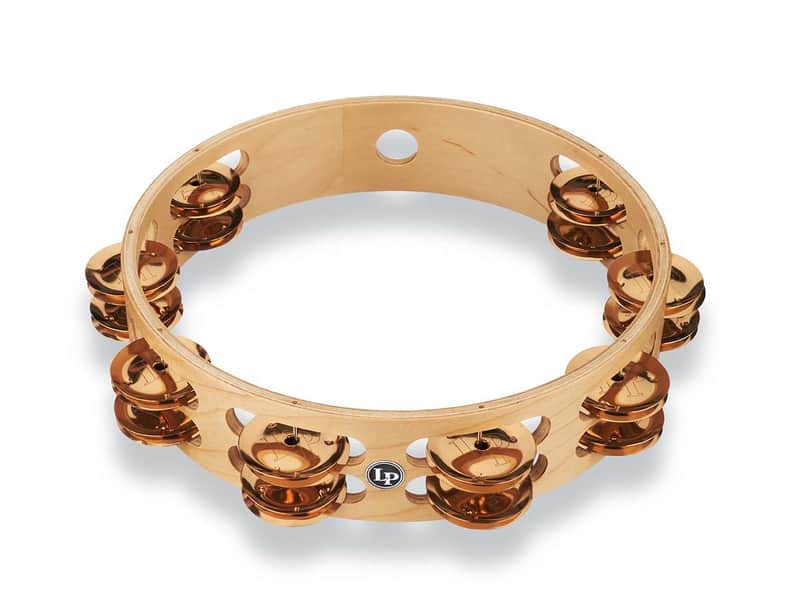 LP Pro 10 Inch Double Row Tambourine - Bronze image 1