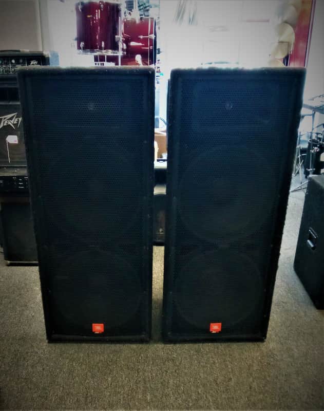 JBL JRX100 2-Way Passive PA Speakers Pair With Dual 15" Woofers Tested Work image 1