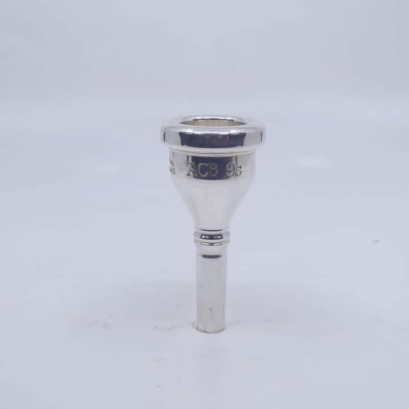ACB 9S Small Shank Trombone Mouthpiece - Silver image 1
